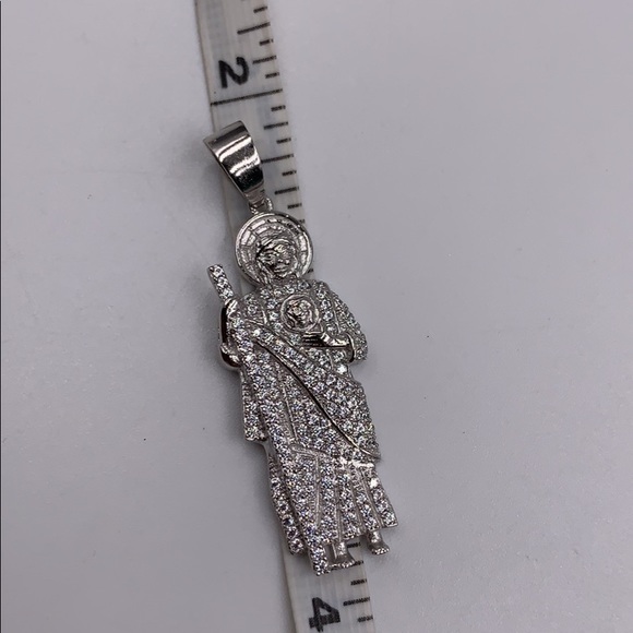 Saint Jude Thaddeus and chain silver 925 - Picture 5 of 8